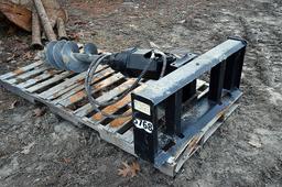 Tomahawk Augur Hydraulic Skid steer Attachment