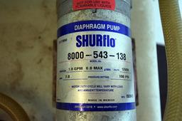 Portable Sprayer w/ Shurflo Diaphram Pump Model 8000-543-138