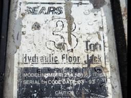 Sears 3 Ton Hydraulic Floor Jack