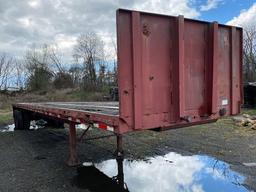 1974 Gindy  48'-0 Tandem Axle Flatbed Trailer,