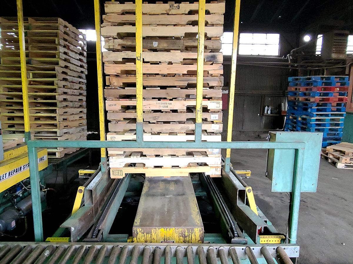 Pallet Repair Systems  Automatic Electric Pallet Stacker