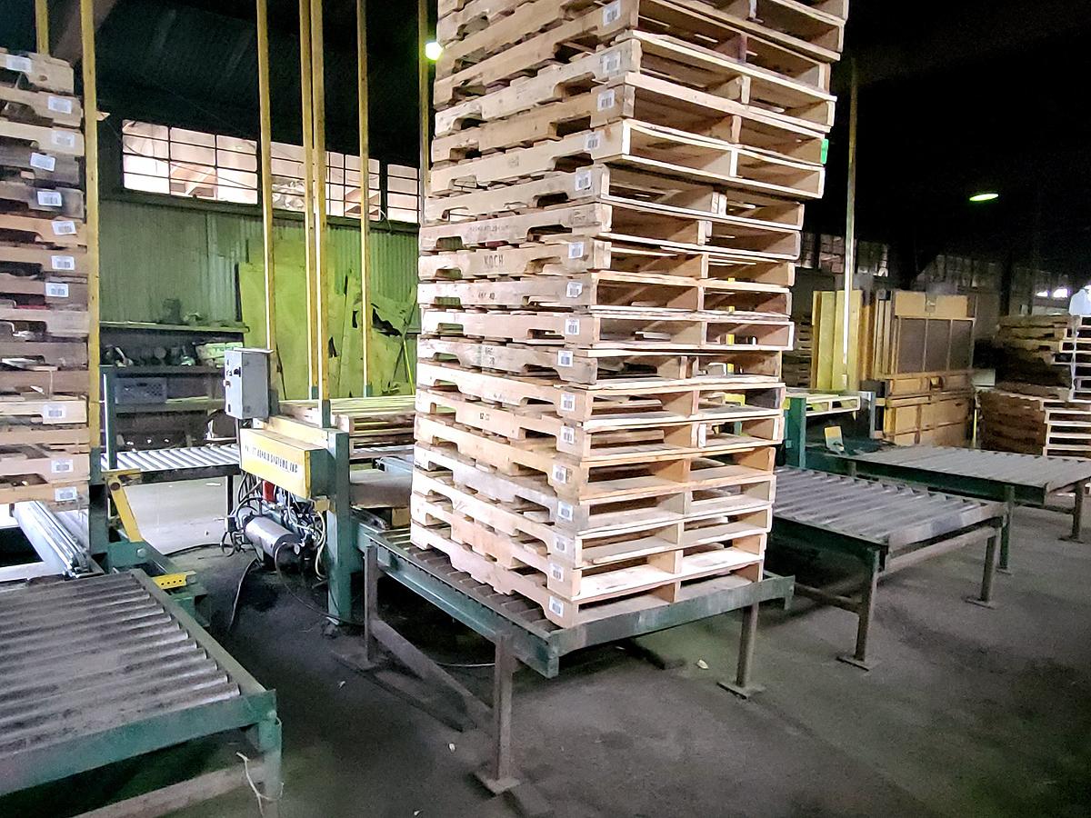 Pallet Repair Systems  Automatic Electric Pallet Stacker