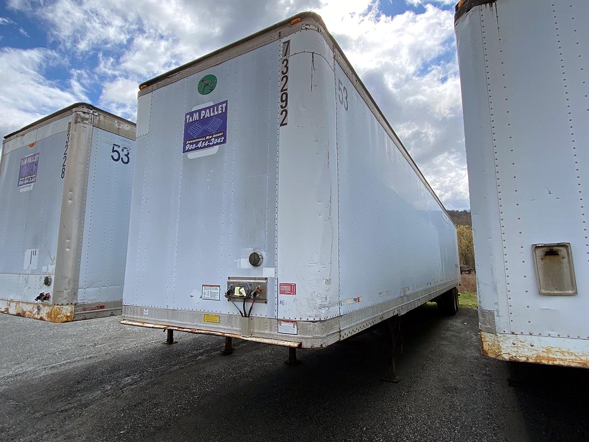 1999 Great Dane 53'-0 Tandem Axle Dry Van Trailer, (Unit # 73292)