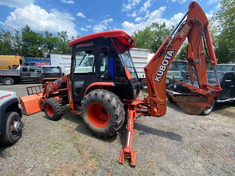 2012 Kubota M59 Loader Backhoe with TL3421 Front Bucket and Pair of Standard Length Forks