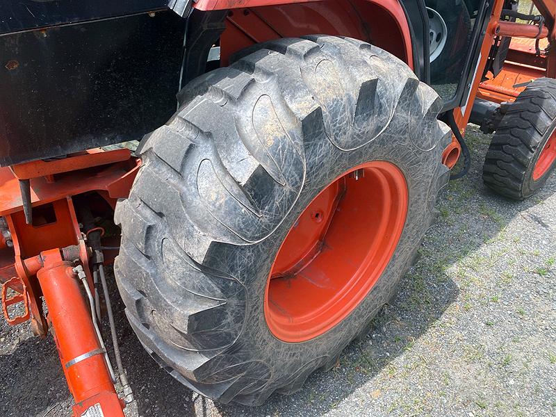 2012 Kubota M59 Loader Backhoe with TL3421 Front Bucket and Pair of Standard Length Forks