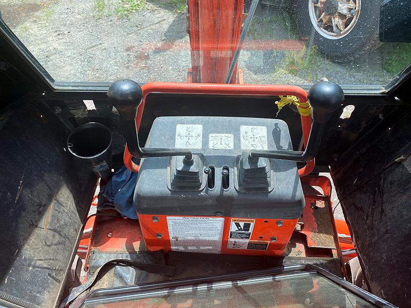 2012 Kubota M59 Loader Backhoe with TL3421 Front Bucket and Pair of Standard Length Forks