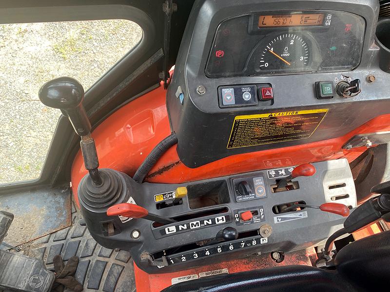 2012 Kubota M59 Loader Backhoe with TL3421 Front Bucket and Pair of Standard Length Forks