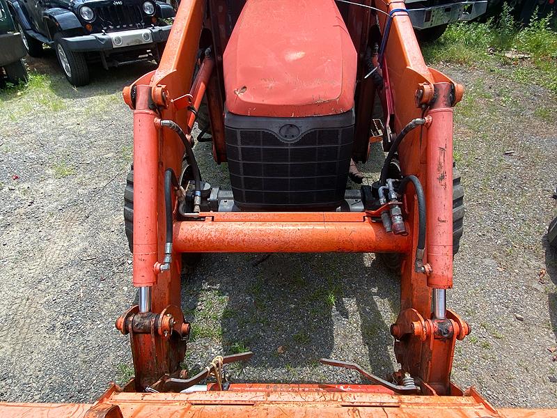 2012 Kubota M59 Loader Backhoe with TL3421 Front Bucket and Pair of Standard Length Forks