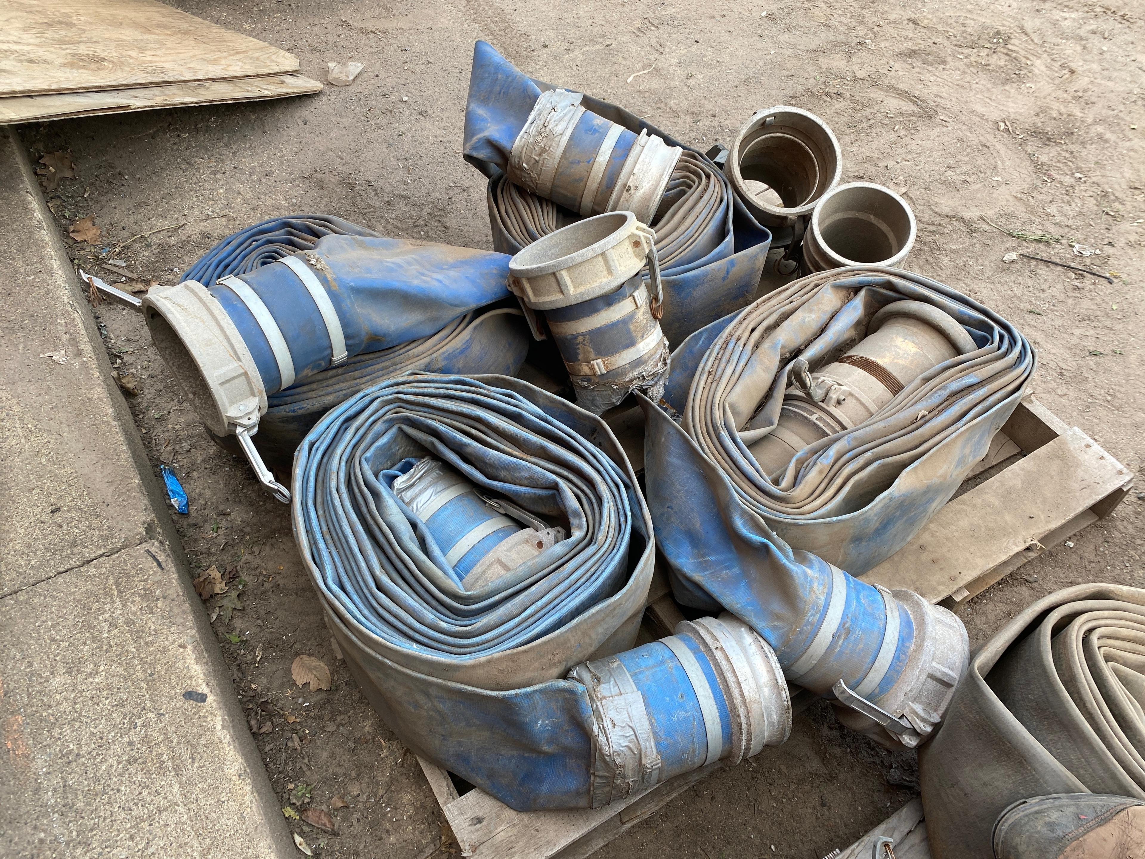 (4) Rolls of 6"Diameter Water Discharge Hose