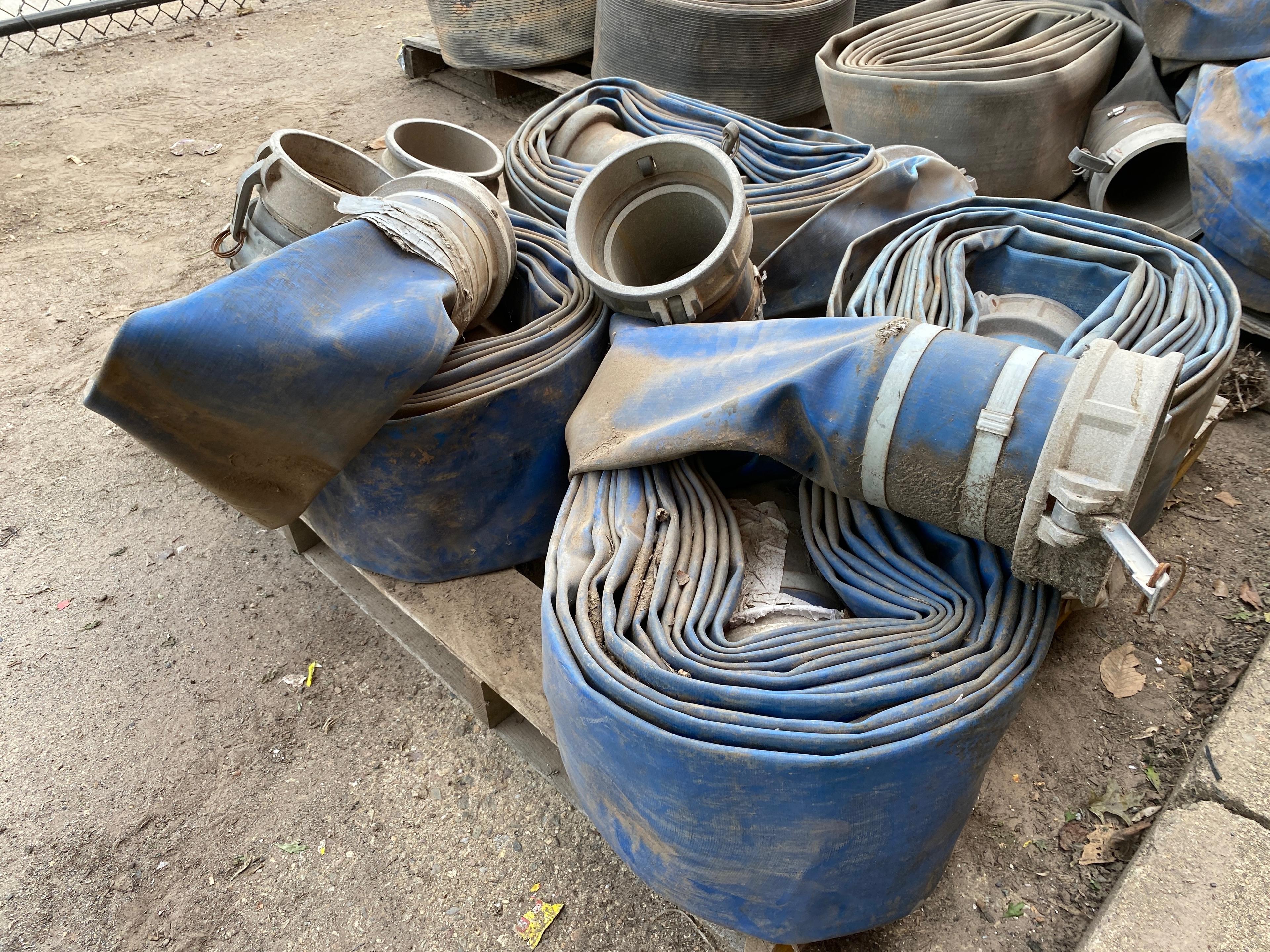 (4) Rolls of 6"Diameter Water Discharge Hose