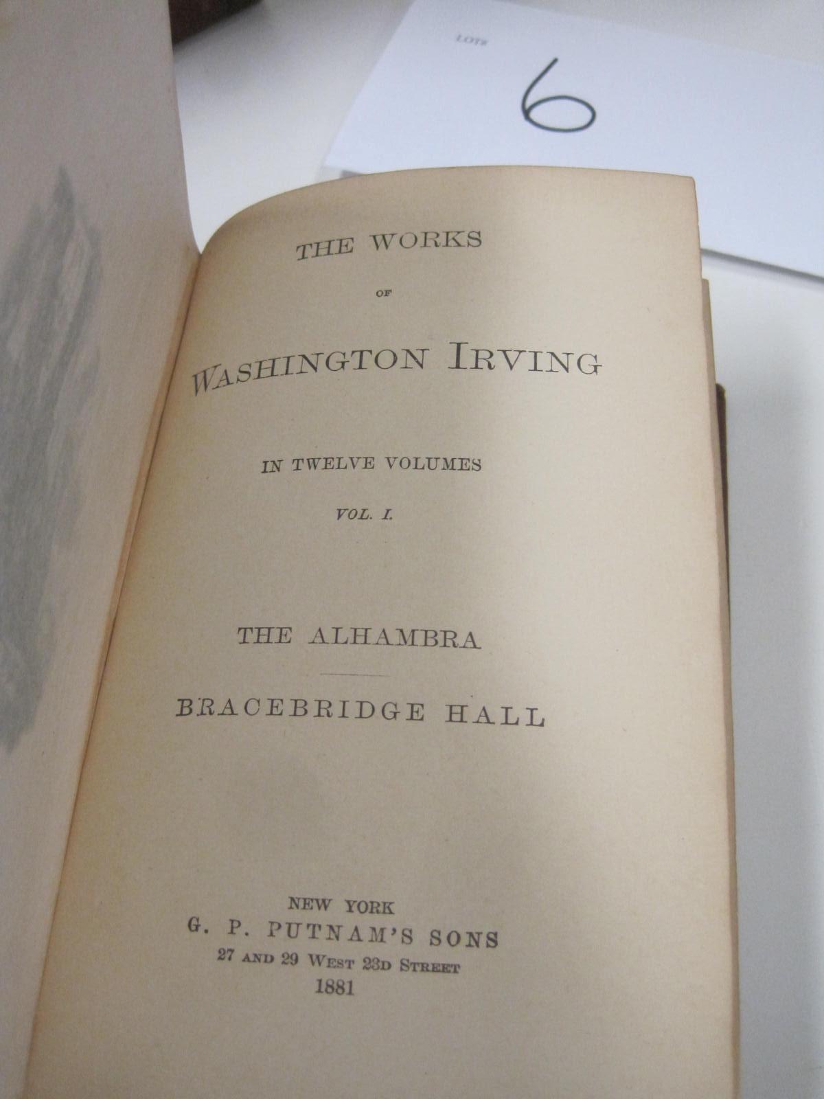 The Works of Washington Irving. In Twelve Volumes. 1881 G. P. Putnam's Sons