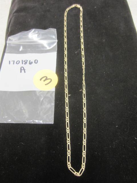 14k Yellow Gold Figaro Chain