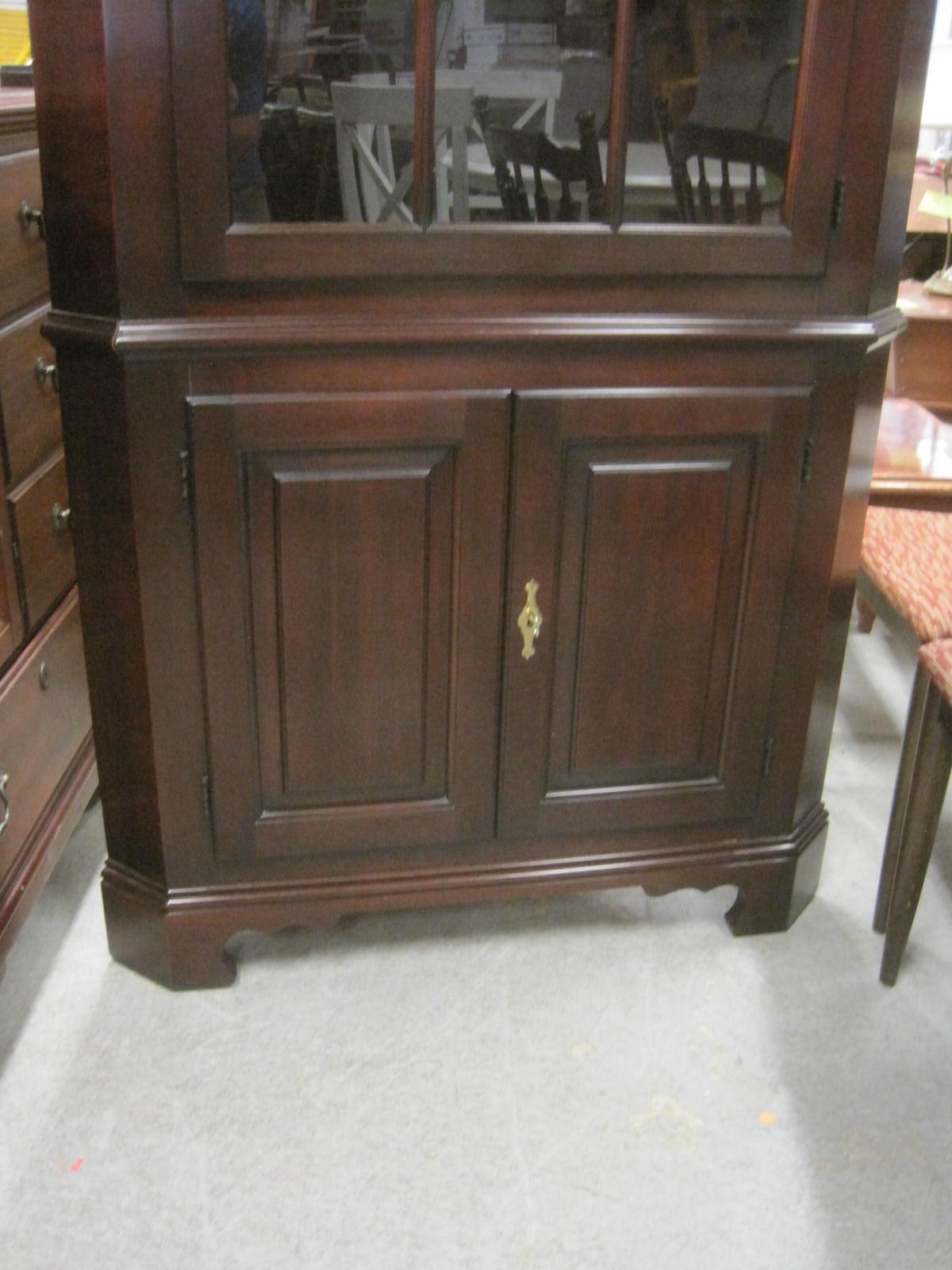 Walnut Corner Cabinet