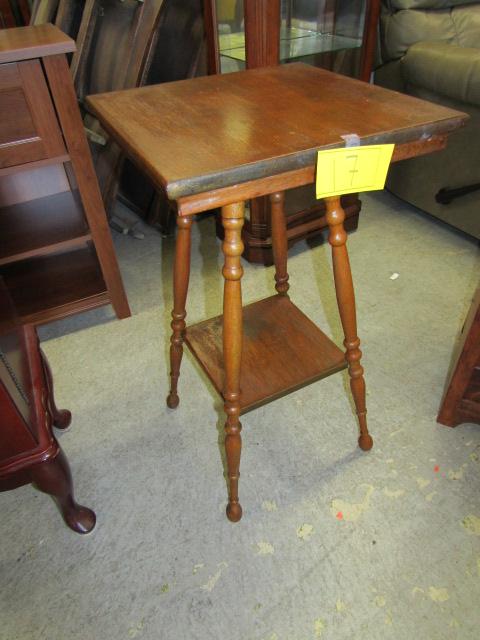 oak lamp table