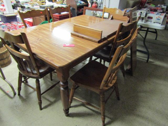 Maple Table and 6 Chairs