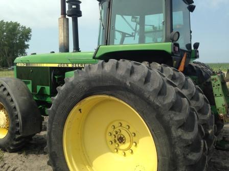 JD 4850 FWD Ser. #RW4850P012097, Triple Hydraulics, Power Shift, Quick Hitch, Full Set Front Weights