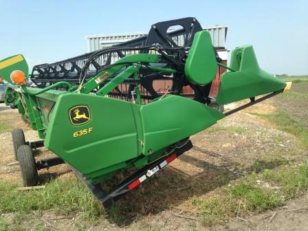 JD635F Flex Head, Full Figure Auger, Ser. #1H00635Feb0741014