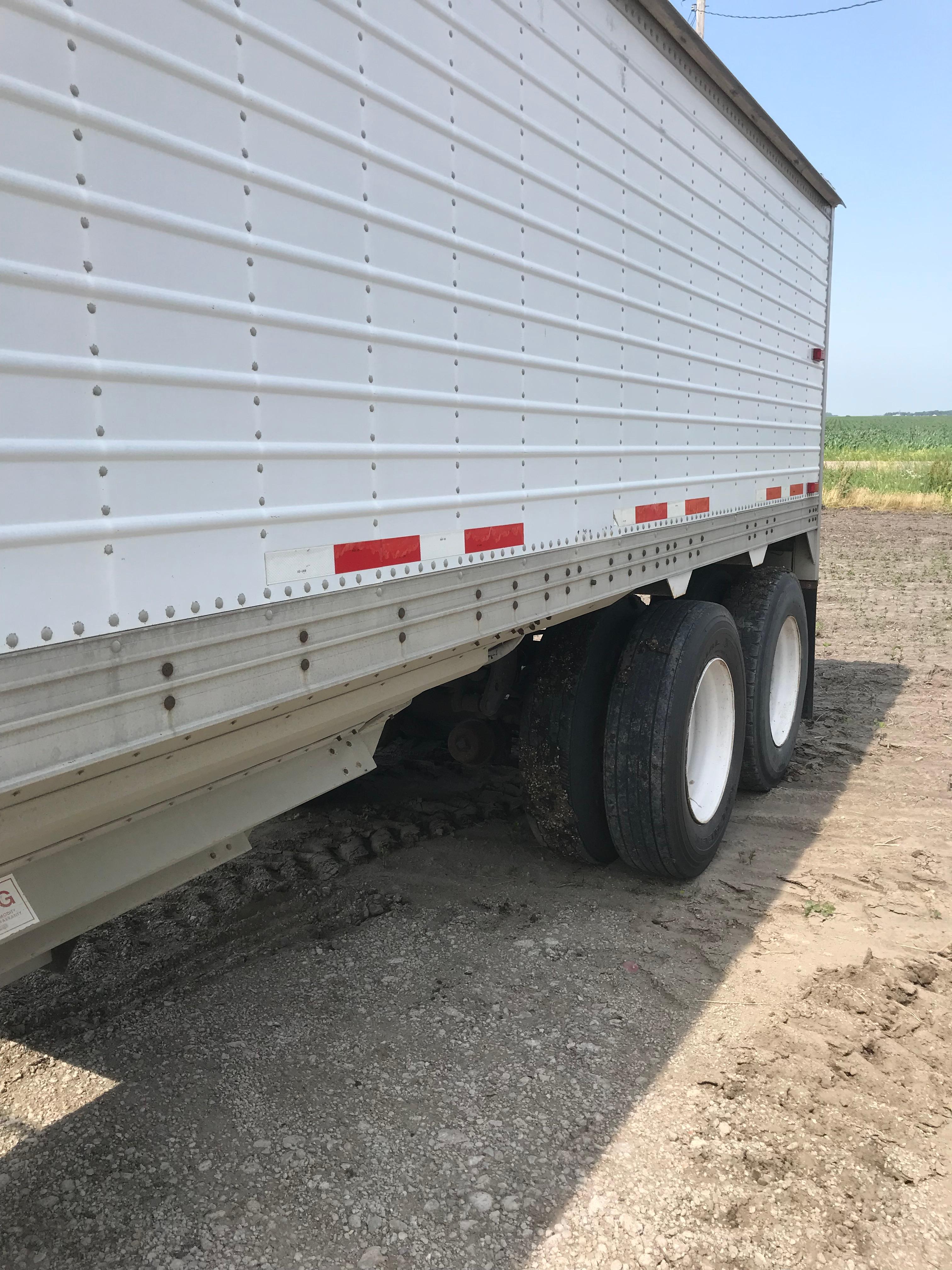 1987 Timpte 42’ Ag Hopper, Vin# H42221JB069271, Roll Tarp, 11R24.5 Tall