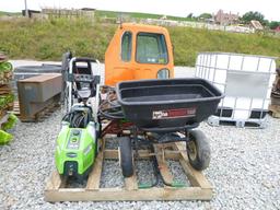 2 Pressure Washers - 2 Lawn Spreaders (QEA 2988)