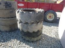 (4) 30x10-16 Solid Tires w/rims (QEA 6215)