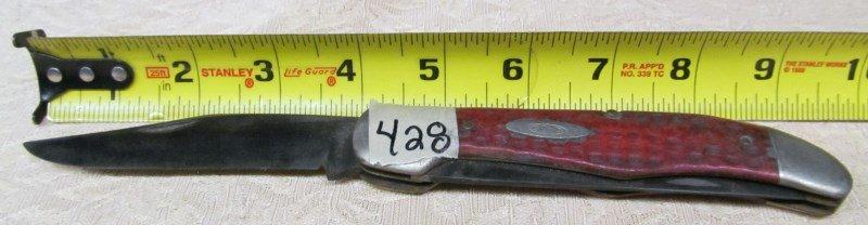 428 CASE DOUBLE 3 1/2" BLADE POCKET KNIFE