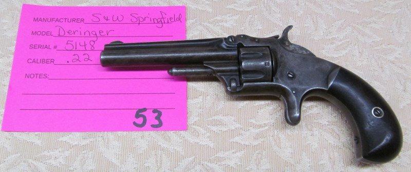 53 ~ HAND GUN SPRINGFIELD DERINGER ~ 5148 ~ 22 CALIBER