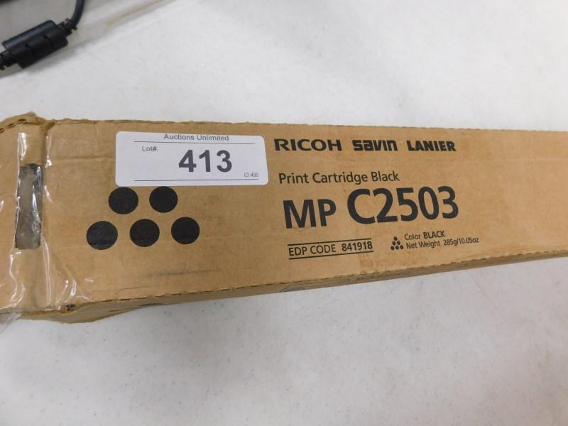 Ricoh Aficio Genuine Brand Name, OEM 841918 Black Toner Cartridge (15K YLD)