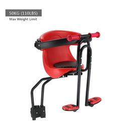 Lixada Bicycle Baby Seat Kids Child Safety Carrier Front Seat Saddle Cushion with Back Rest Foot Ped