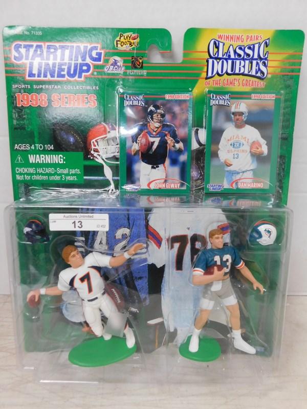 STARTING LINEUP CLASSIC DOUBLES JOHN ELWAY & DAN MARINO