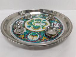 DECORATIVE INDIAN PUJA TRAY (POOJA)