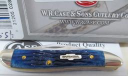 CASE KNIFE STYLE PEANUT COLOR BLUE ITEM NO. 02802 (NIB)