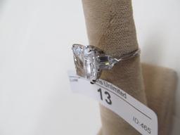 13 STERLING SILVER CZ RING