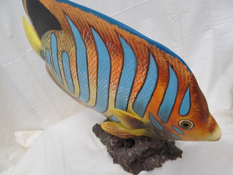 PAIR OF WOOD CARVED FISH