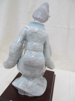 ROYAL CROWN ASIAN FIGURINE WITH STAND 9"