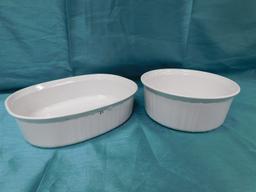 LOT OF 2 CORNING WARE SOUFFLÉ DISHES