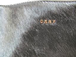 NEW WITH TAGS DNKY LEATHER COW HYDE(FUR) TOTE BAG ($598 retail)