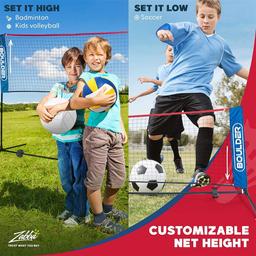 Boulder Portable Badminton Net Set. for Tennis Soccer Tennis Pickleball Kids Volleyball. Easy Setup