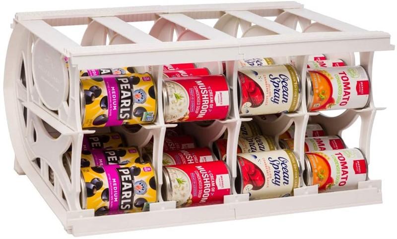 Shelf Reliance Pantry Can Organizers - Customizable Can Lengths - First in First Out Rotation - Desi