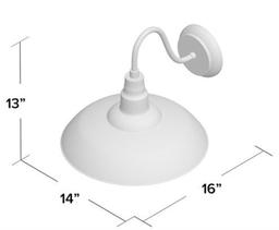 Brummet 1 - Bulb 13" H Outdoor Barn Light