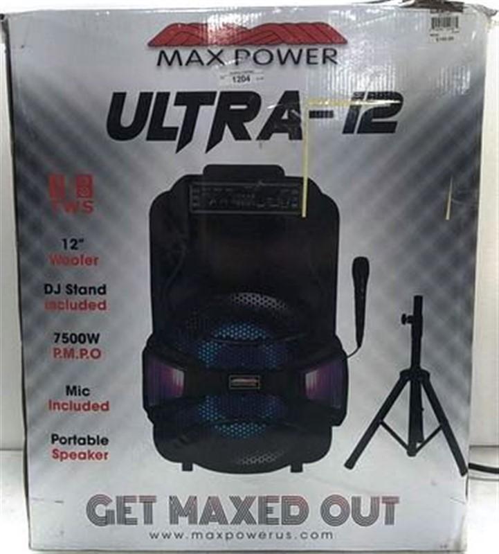 Max Power Ultra-12 Speaker ~ Tested and Works