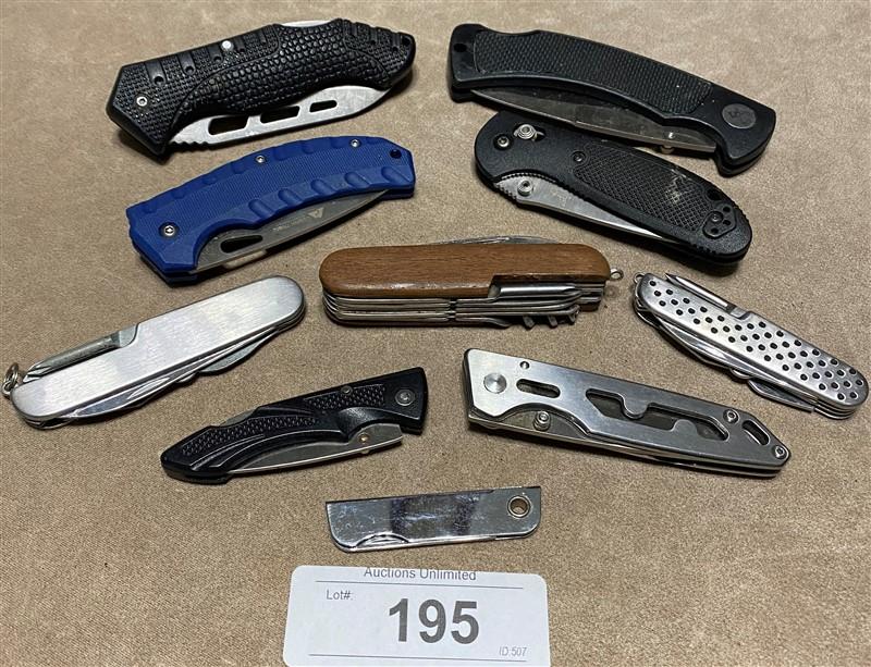 LOT OF 10 POCKET KNIVES