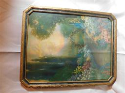 ANTIQUE R. ATKINSON FOX WITH FRAME - MASTER ART PUBLISHERS - 19.75" TALL x 15.75" WIDE