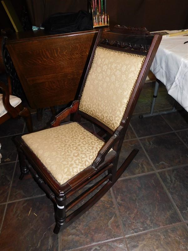 ANTIQUE EAST LAKE ROCKING CHAIR