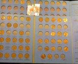 (3) Whitman coin folders with Lincoln cents dating back to 1909 P VDB up to 72, includes some high g