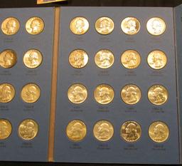 1946-64 Complete Set of Washington Quarters in a blue Whitman folder. Many of the coins are very hig