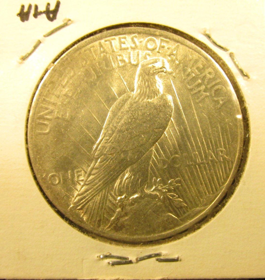 1923 P U.S. Peace Silver Dollar, Uncirculated.