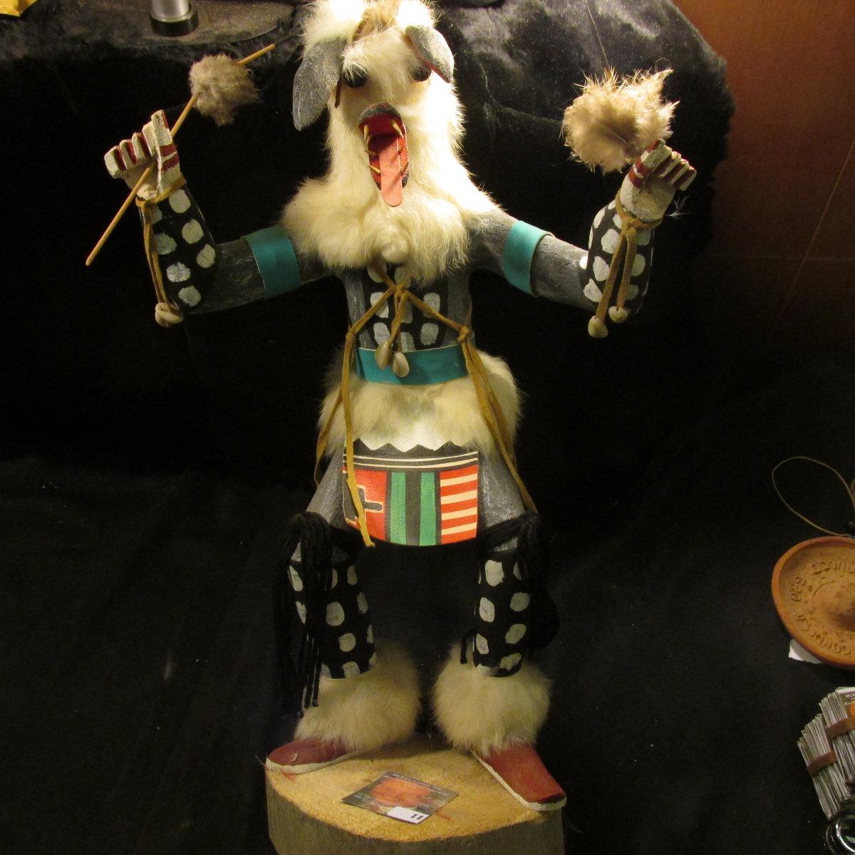 16 1/2" Kachina Doll signed on the bottom "M. Nelson". Very attractive but unsure of the year it was