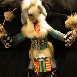 16 1/2" Kachina Doll signed on the bottom "M. Nelson". Very attractive but unsure of the year it was