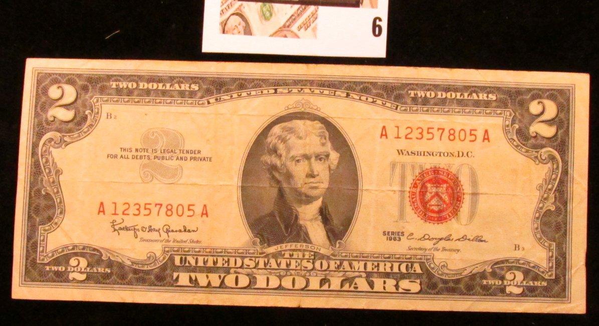 Series 1963 'Red Seal' $2 United States Note.