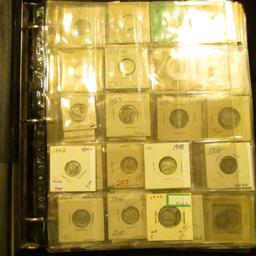 Three-Ring Binder full of Mercury and Roosevelt Dimes with some spectacular BU and Proof Coins. Incl